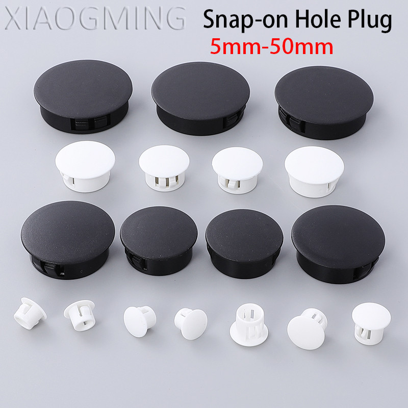 จุกรูพลาสติก PVC ไนลอน สีดํา 5 มม.-50 มม. PA66