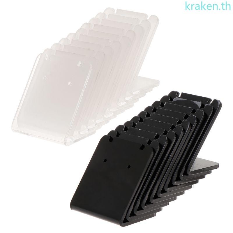 KRA 10 ชิ้นอะคริลิค Mini L-shaped ต่างหูสตั๊ดขาตั้งเครื่องประดับเครื่องประดับขาตั้งเครื่องประดับ Props Rack ตู้โชว์