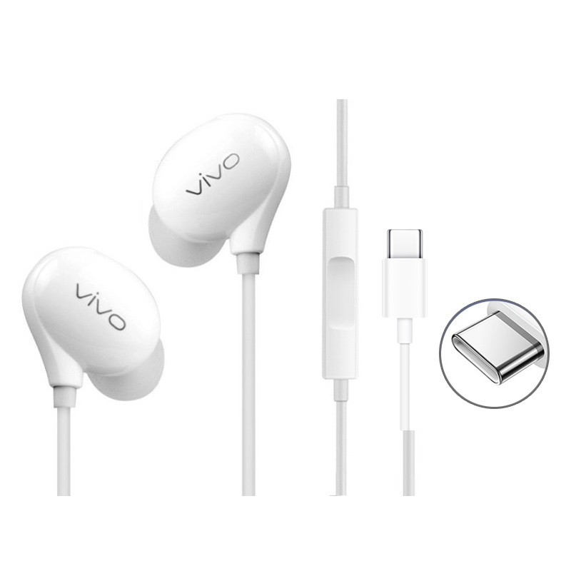 หูฟังอินเอียร์ Vivo XE710 พร้อมปลั๊กหูฟัง USB 3.5mm Type-C