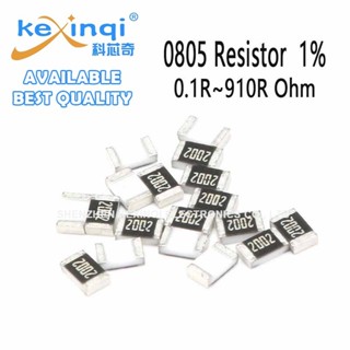 (100 ชิ้น) 0805 ตัวต้านทาน SMD 0.1R~910R 1% 1/8W 0.22R 0.25R…