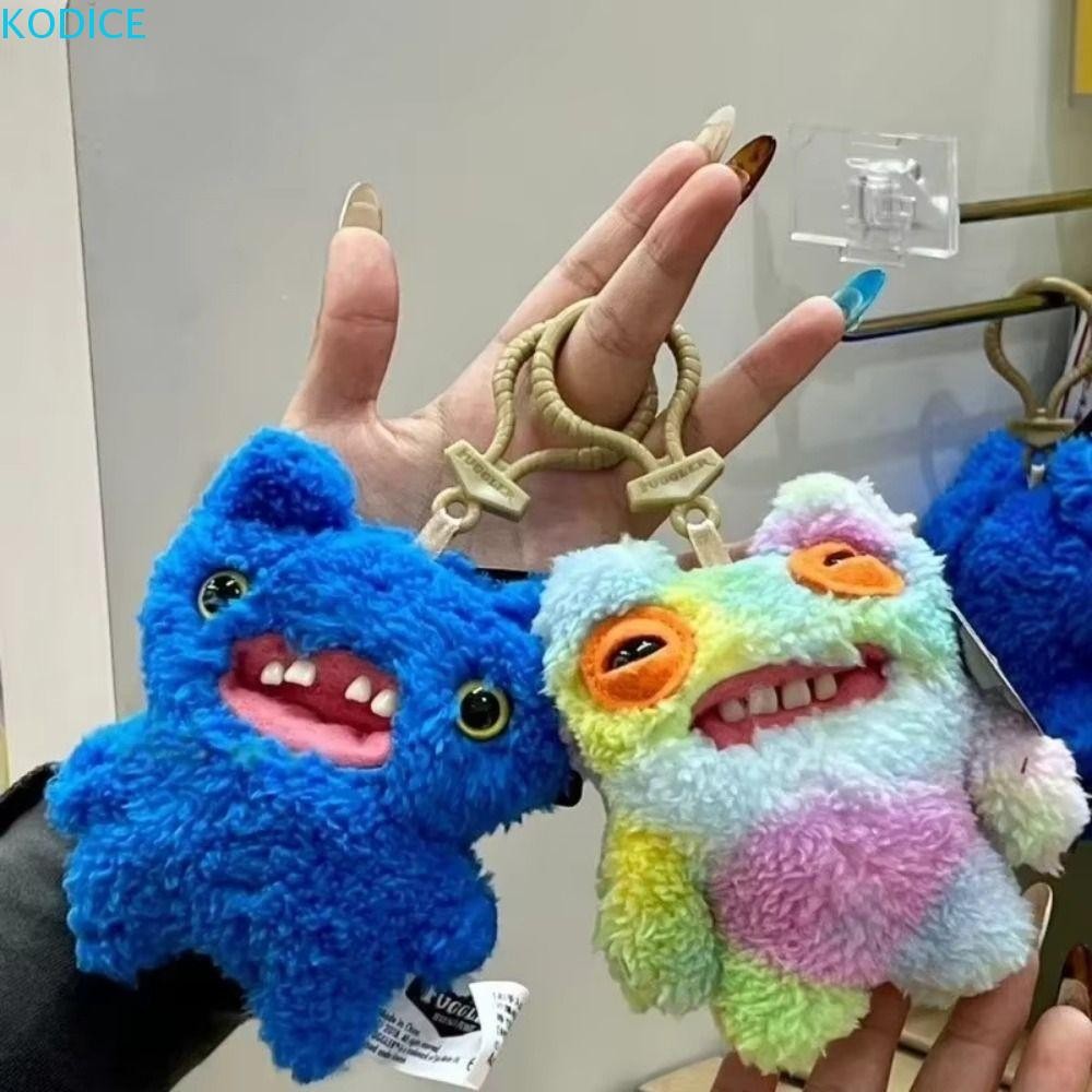 KODICE ฟันน่าเกลียดตุ๊กตาตุ๊กตา,ตุ๊กตาสัตว์กระเป๋า Charm ฟันใหญ่ตุ๊กตาพวงกุญแจ,พวงกุญแจ Kawaii การ์ตูนกระเป๋านักเรียนกระเป๋าจี้จี้ขนาดเล็ก