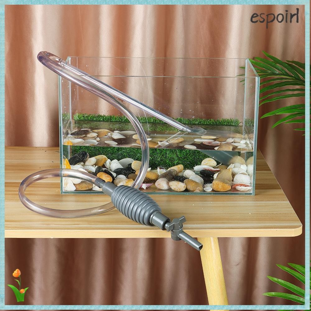 ESPOIR เครื่องทําความสะอาดตู้ปลาอุปกรณ์ทําความสะอาดท่อกาลักน้ําแบบใช้มือถือ