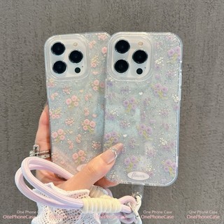 เข้ากันได้กับ iPhone 16 Pro Max iPhone 15 iPhone 13 iPhone 11 เคสโทรศัพท์กลิตเตอร์ใส DLSFK081&082