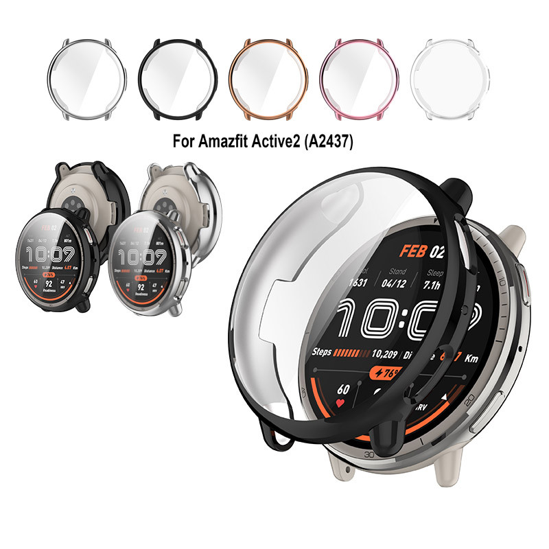เคสสําหรับ Huami Amazfit Active 2 Soft Full Coverage กันชนแฟชั่นเคสป้องกันหน้าจอ