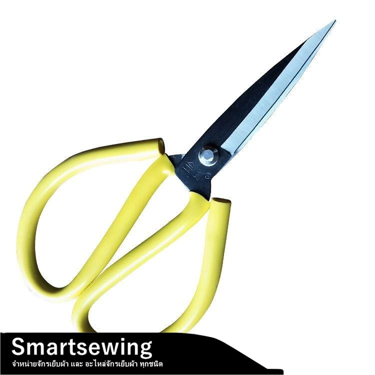 กรรไกรจีน มือจับยางสี กรรไกรตัดผ้า กรรไกรใช้งานทั่วไป (มีจั้มโบ้ตัวพิเศษ) ยี่ห้อ：JINJIAN(เเท้) (มีให้เลือก5เบอร์)