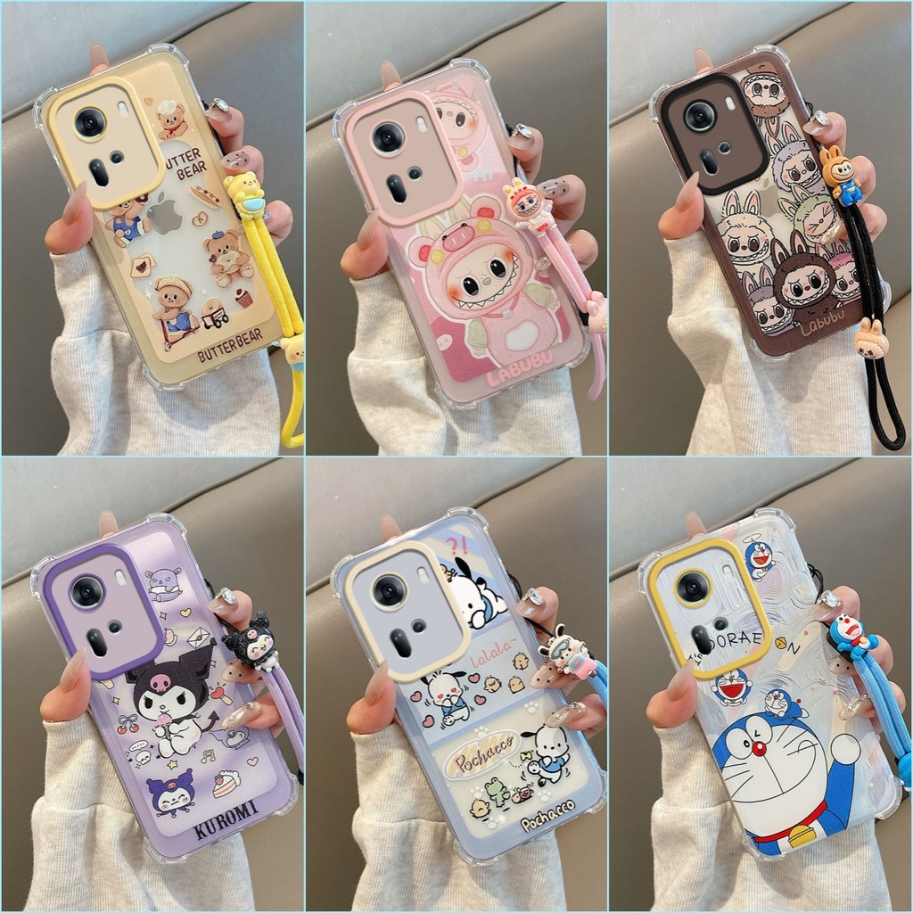 เคส OPPO RENO 11 5G อะนิเมะถุงลมนิรภัยป้องกันการตกเคสซิลิโคนอ่อนนุ่ม YX1
