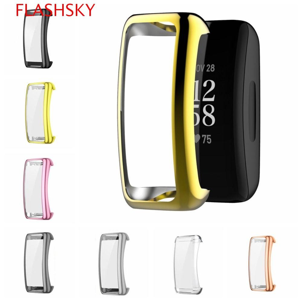 FLASHSKY Fitbit Inspire 3 ตัวป้องกันหน้าจอ, เคสฝาครอบนาฬิกา TPU Inspire 3 ฝาครอบนาฬิกา, ป้องกันรอยขี