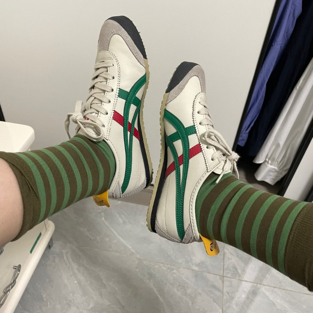 🔥พรีออเดอร์🔥💯Onitsuka Tiger MEXICO 66 ของแท้100% รองเท้าลำลอง DL408-1659 / 1183B493-100 รองเท้าผู้ชายและผู้หญิงแท้