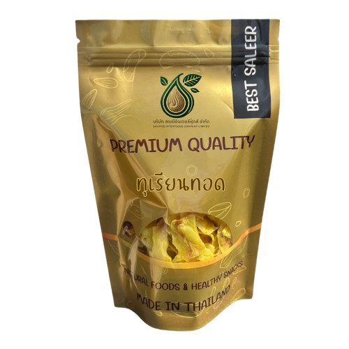 [ส่งด่วน] ทุเรียนทอดกรอบ ทุเรียนทอด ทุเรียนกรอบ 500 กรัม  เกรดพรีเมี่ยมอาหารเจ เจ