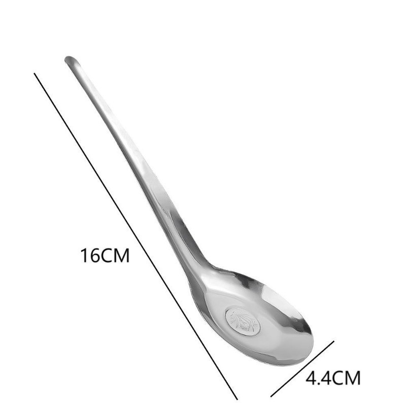 ช้อนด้านล่างแบนสแตนเลสหนา / ช้อนซุปลึกจีน / ส้อมผลไม้จบการศึกษาอาหาร - รูปที่ 7