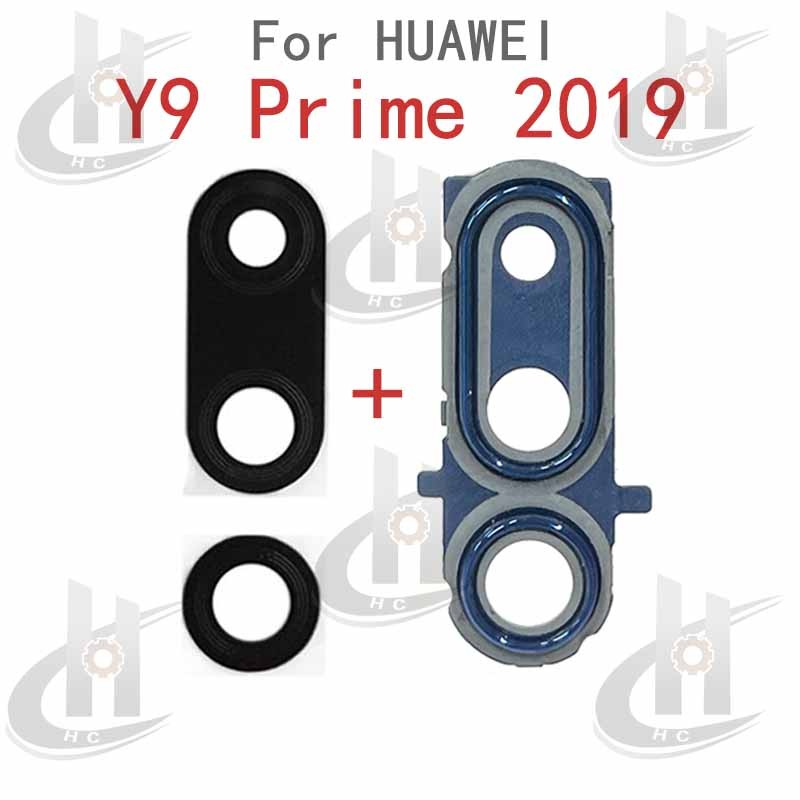 สําหรับ Y9 Prime 2019 STK-L21 L22 LX3 ด้านหลังเลนส์กล้องฝาครอบกระจกพร้อมกรอบผู้ถืออะไหล่ ราคา ถูกที่สุด ดีลบีเคเค แกลเลอรีภาพที่ 3