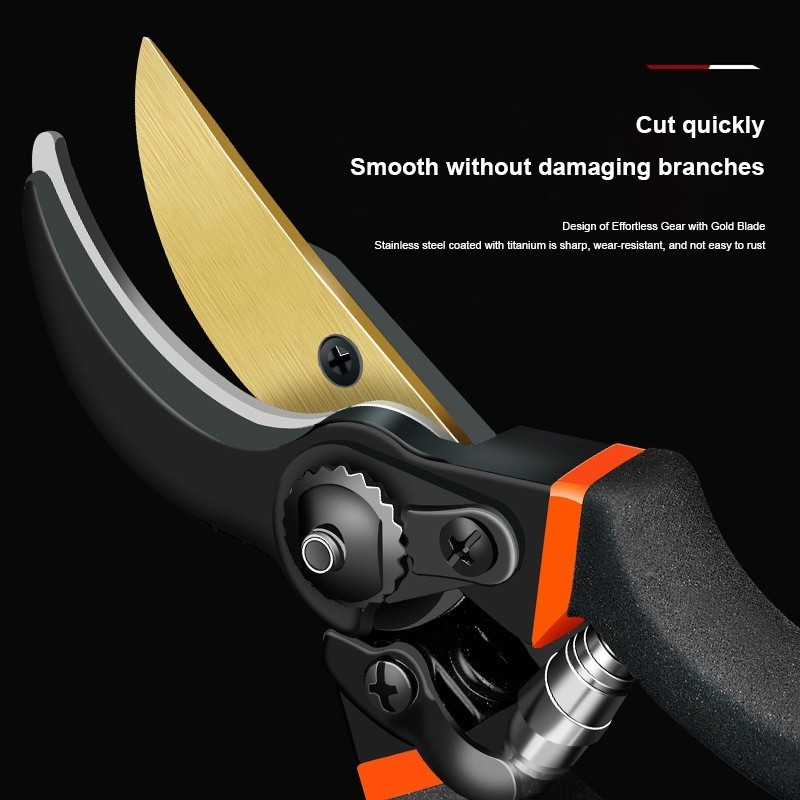 เหล็กอัลลอย SK5 แท้ กรรไกรตัดกิ่ง คม ทน ประหยัดแรงงาน กันไกรตัดกิ่ง กรรไกรตัดกิ่งไม้ กรรไกรแต่งกิ่ง เครื่องมือจัดทำสว - รูปที่ 4