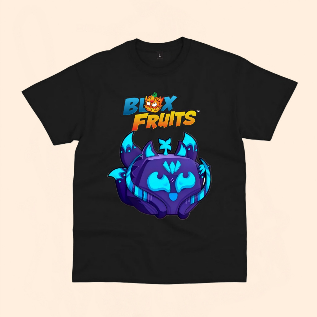 Roblox blox fruit kitsune เสื้อยืดเด็ก พิมพ์ชื่อฟรี
