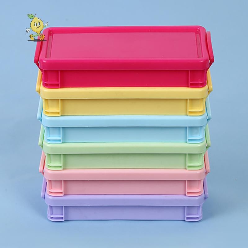 [mozh] กล่องเครื่องเขียนดินสอเด็กกรณีพลาสติกออแกไนเซอร์สําหรับโต๊ะที่ใส่สี [TH]