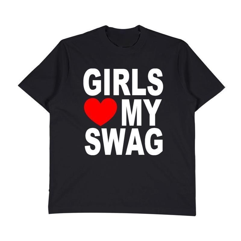 CROPPED TEE GIRLS LOVE MY SWAG BY HASSURU Unisex Aesthetic กล้ามเนื้อ Fit T氧气 Chalay เสื้อผ้า Uncommon เสื้อผ้า COD