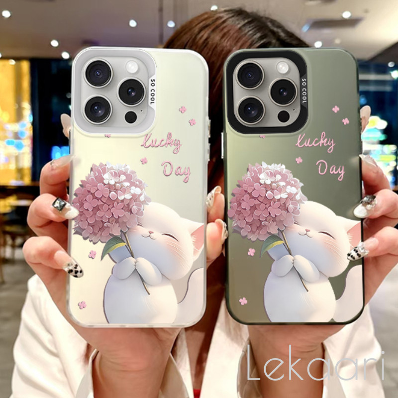 สําหรับOPPO A5 A3 A3X A60 A38 A18 A17K A17 A78 A58 A79 A15 A15S A16K A16 A54 A55 A98 A9 A16e A80 Pro 5Gฝาครอบดอกไม้ชุบเคสโทรศัพท์ด้านหลังน่ารักเคสโทรศัพท์