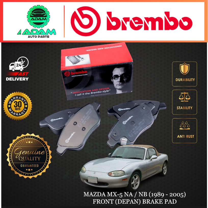 BREMBO MAZDA MX-5 NA / NB (1989 - 2005) ผ้าเบรคหน้า