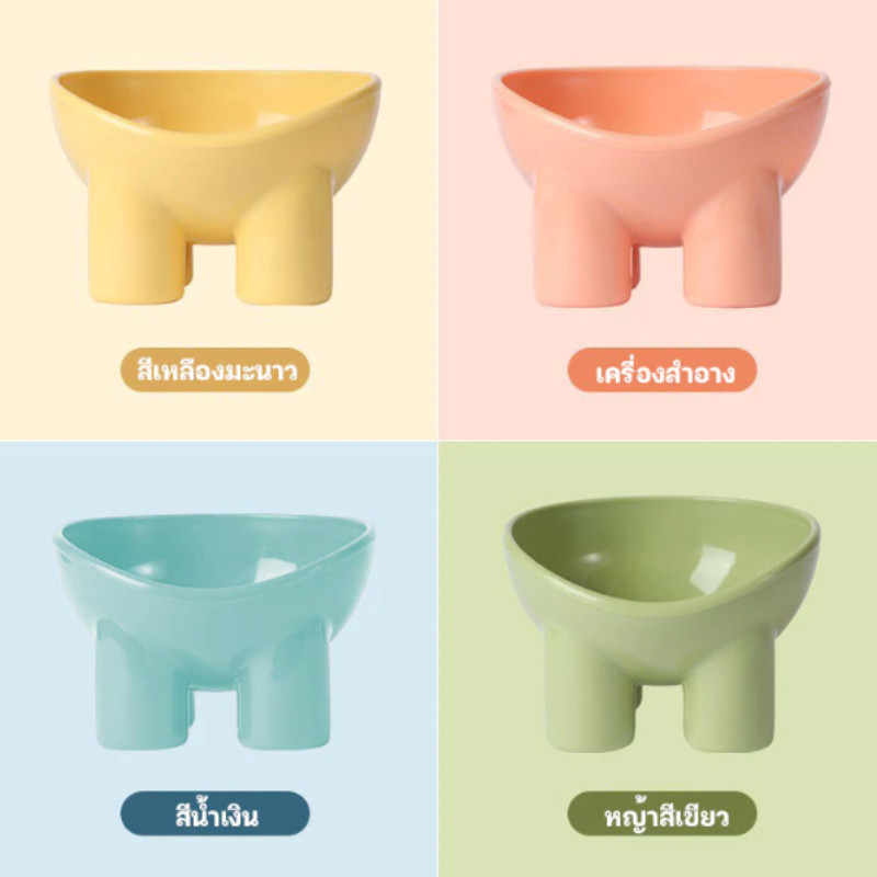 ✨ชามกันมด แมว ชามอาหารแมว ชามอาหารสัตว์เลี้ยง ทรงเฉียง ชามอาหารสุนัข ที่วางอาหารสัตว์เลี้ยง เครื่องให้อาหารสัตว์เลี้ยง - รูปที่ 6