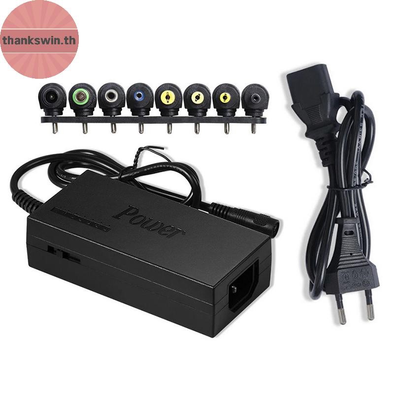 Thankswin Universal Power Adapter 96W 12V ถึง 24V ชุดชาร์จปรับได้ 5.5x2.1 มม. 8 ปลั๊กสําหรับแล็ปท็อป