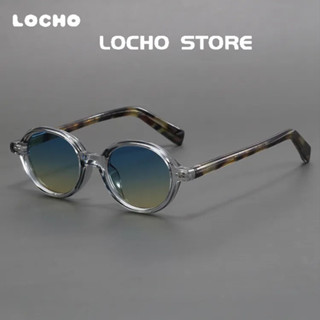 Retro Oval แว่นตากันแดด uv400 กรอบสีดําทุกวันแว่นตากันแดดบัง…