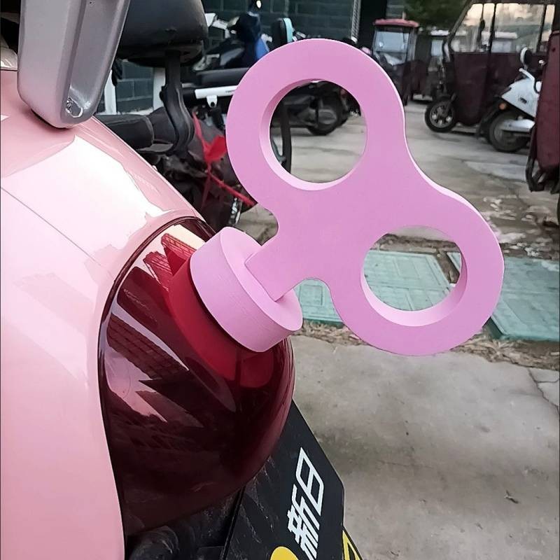 Electric Car Cool Modification Cartoon Body Cute Decorative Bowknot Clockwork AIMA Battery Car Tail Decoration Stickers Car decorations EpBK