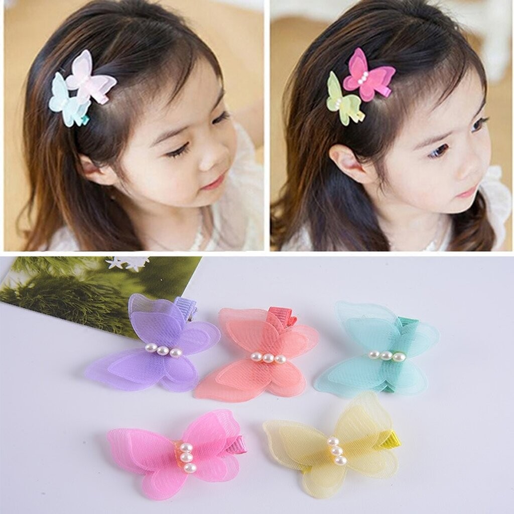 123พร้อม กิ๊บติดผม กิ๊บผีเสื้อ น่ารักมาก กิ๊บสีหวาน