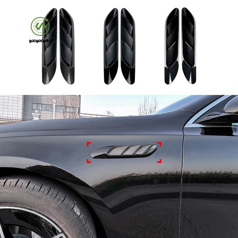 [gangong1kr]รถด้านข้าง Vent Air Flow Intake Hood ด้านข้าง Fender Vent Bonnet Cover Trim สําหรับ Mercedes-Benz E-Class W214 2024 +