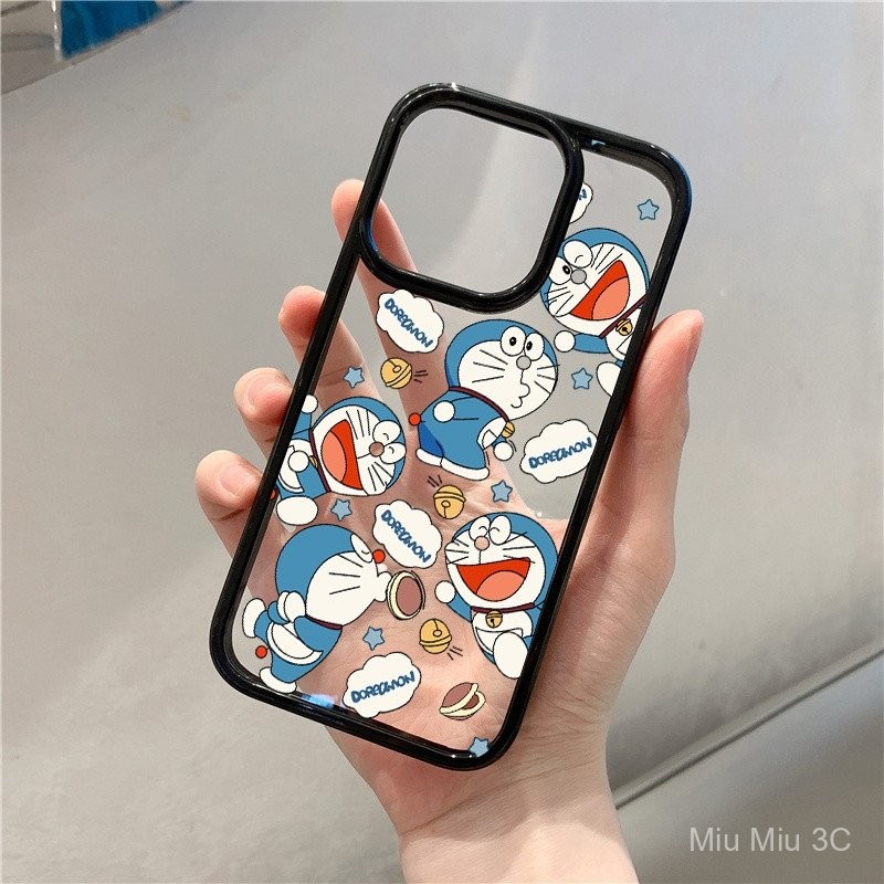แมวอ้วนสีฟ้าการ์ตูนน่ารักแบบเต็มหน้าจอสำหรับ iPhone 8PLUS XR xsmax กันกระแทก11 12 13กันกระแทก14 15 16ทนต่อการสึกหรอ16 15 13pro ทนต่อสิ่งสกปรก12 15 16PROMAX สร้างสรรค์14 15 16PLUS เคสมือถือ k0rh
