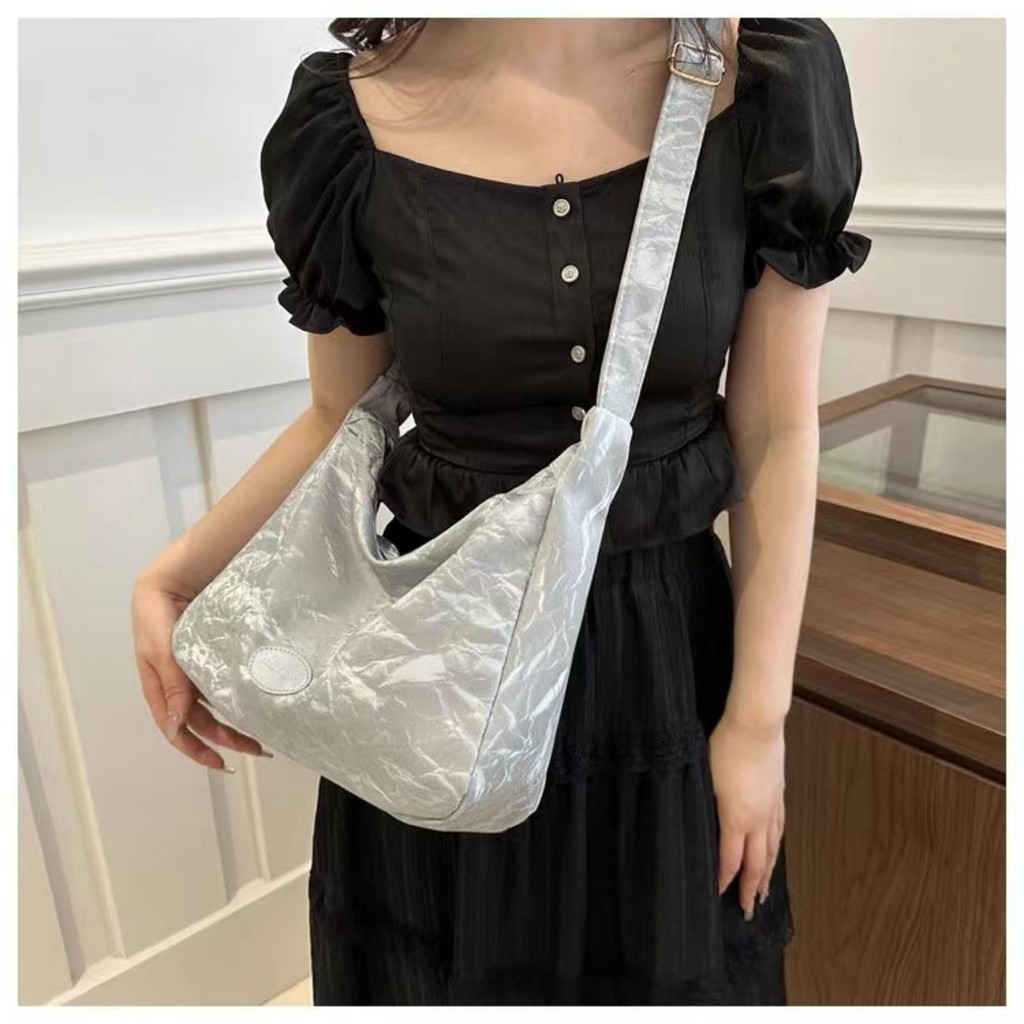 【พร้อมส่ง】miss bag fashion1 กระเป๋าสะพายข้าง กระเป๋าถือ สะพายไหล่ กระเป๋าหนัง แฟชั่นสไตล์เกาหลี