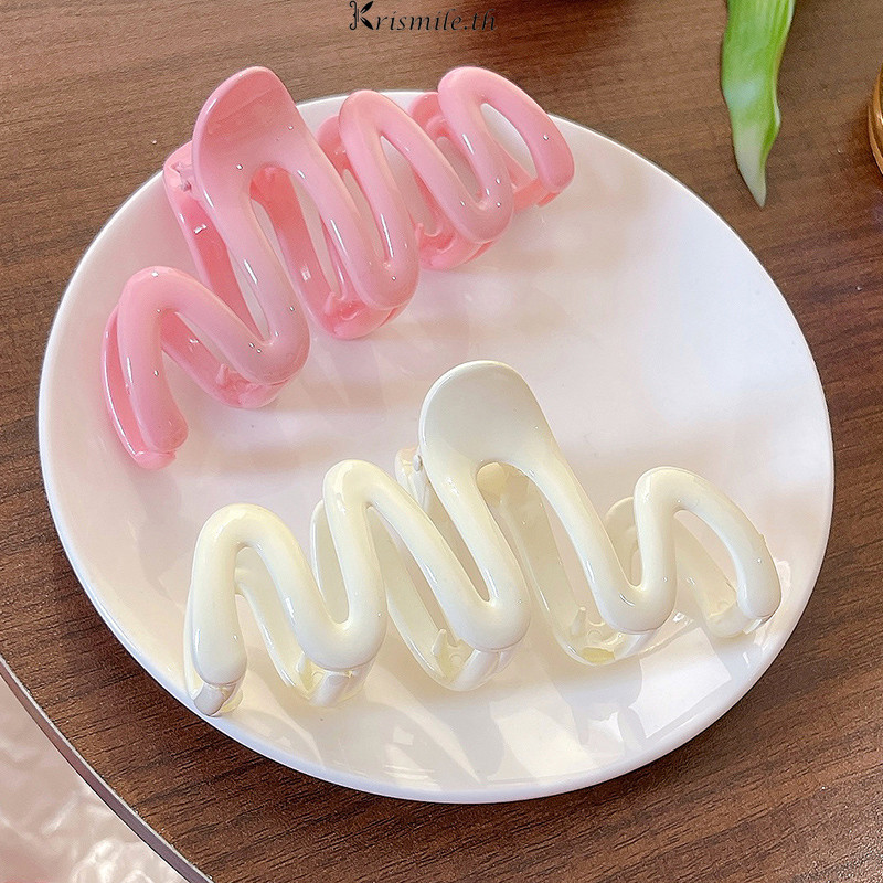 COD-ในไทย💖Advanced Sense Wave Hair Clip คลิป Dopamine Hair Clip สำหรับสุภาพสตรี-Kri