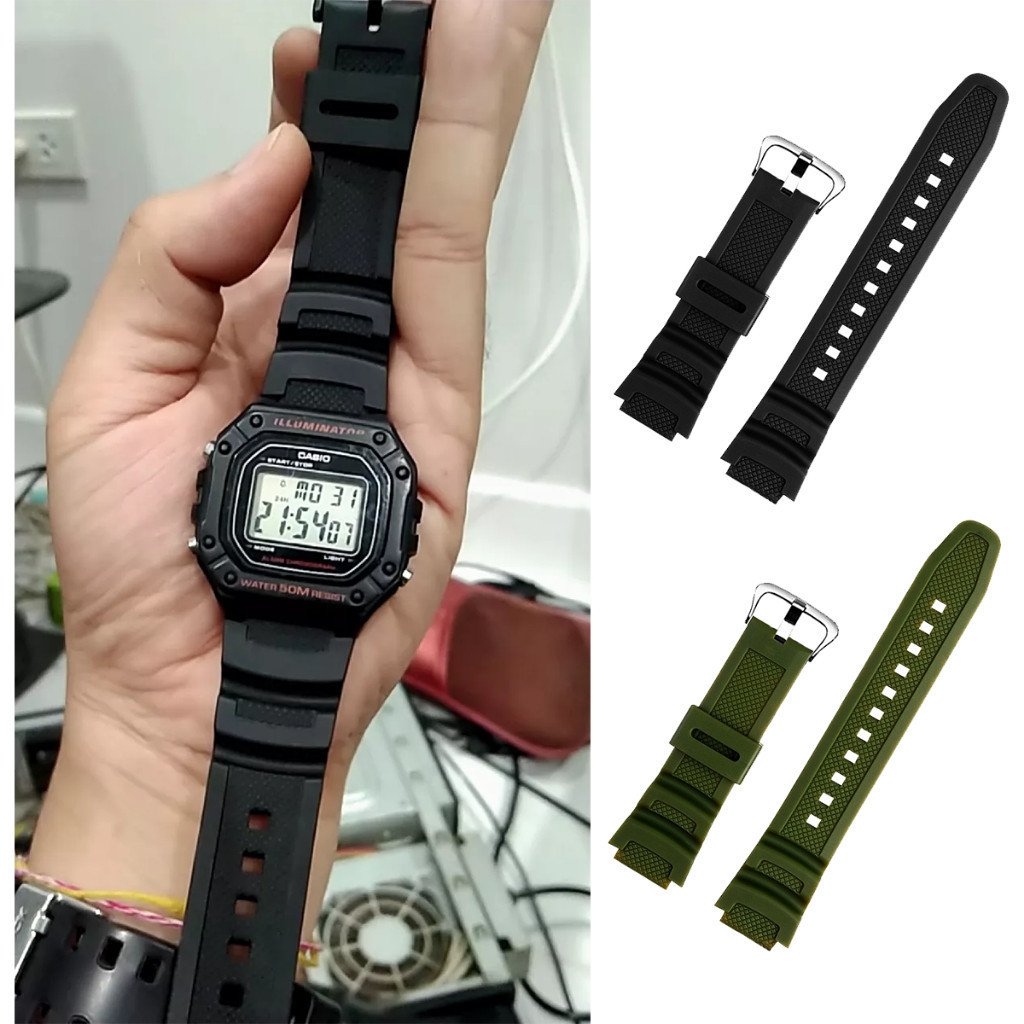 จัดส่งรวดเร็ว สายนาฬิกาข้อมือcasio 18 มม.สําหรับAQ-S810W S800 MRW-200 W735 752H อุปกรณ์เสริมคาสิโอ - รูปที่ 6