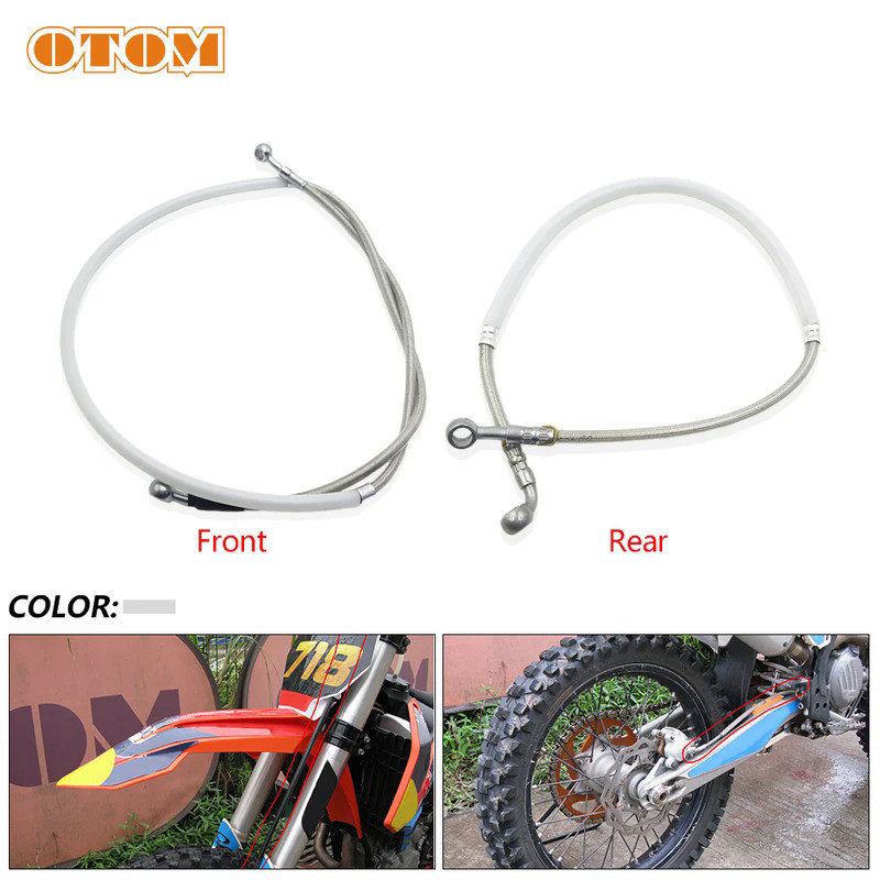 Mo OTOM Motorcycle Accessories Front Rear Brake Hose Braid Steel Hydraulic Oil Pipe For KTM HUSQVARN