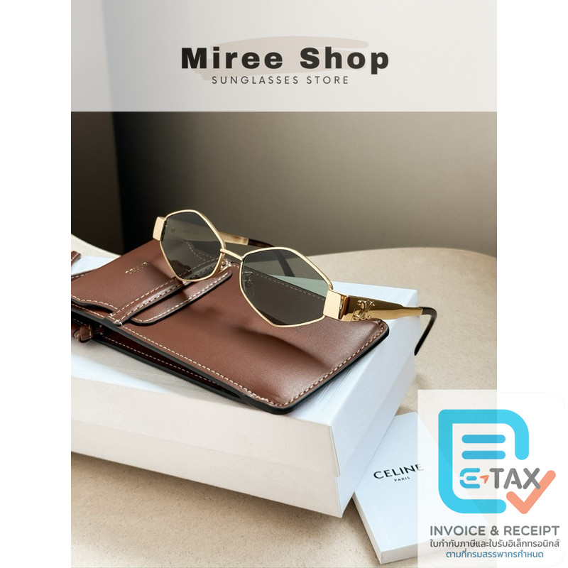 Celine Triomphe Metal 02 ร้านแอมของแท้เท่านั้นค่า CL40254U - รูปที่ 2