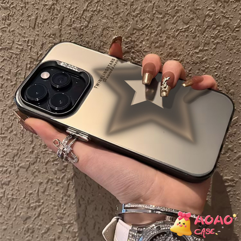 ดาราอาวุโสแฟชั่นเย็นนุ่ม เคสIPhone 11 13 16 15 Pro Max 12 14 Pro Max 11 Pro Max XR X XS Max 16 7 8 15 14 Plus SE 2020