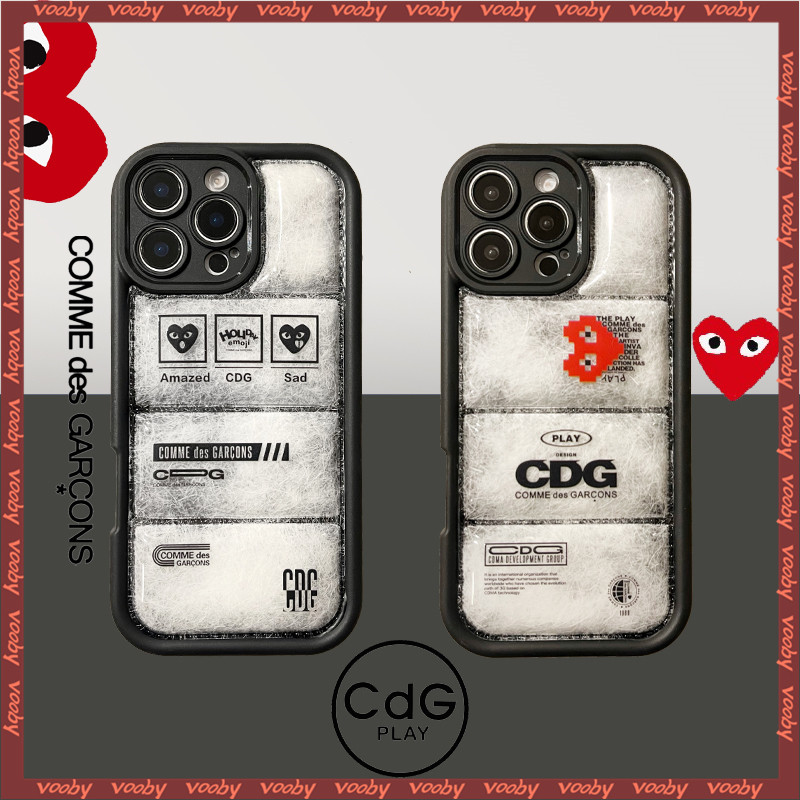Cdg PLAY comme des garcons graffiti label hard shell Down Jacketเคสโทรศัพท์เหมาะสําหรับIPhone16 16Pro 16ProMax 15 15Pro 15ProMax 14ProMax 14 14Pro 13 13Pro 13ProMax 12PM 11