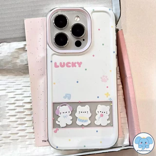 น่ารักลูกแมวลูกสุนัขเคส Realme C85 15X C75 C63 C65 Note 60 70 C71 C25 C67 C55 C21 Y C25s C15 C53 C20 C12 C35 5ช้างหมีเคส