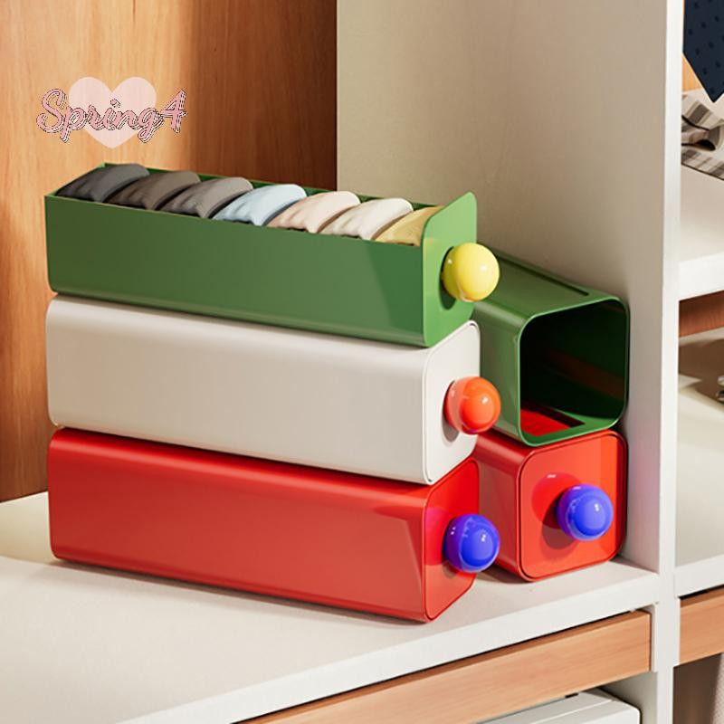 <Spring4> 1pc Wall Mount ถุงเท้ากางเกงตู้ประหยัดพื้นที่กางเกง Organizer สําหรับตู้เสื้อผ้าตู้ห้องนอนกล่อง Nice