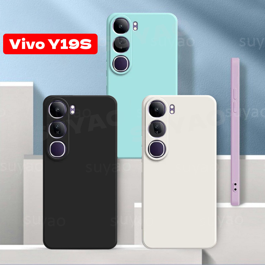 สําหรับ Vivo Y19S Pro 2024 เคสโทรศัพท์ Soft TPU ปลอกยาง VivoY19SPro Y200 V40 Lite Pro V40Lite เกราะก