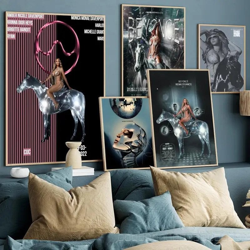 นักร้อง beyonce คุณภาพดี Renaissance โปสเตอร์ VINTAGE กระดาษคราฟท์พิมพ์ Art Wall ตกแต่งสำหรับ Home R