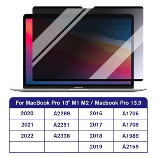 ฟิล์มป้องกันหน้าจอเพื่อความเป็นส่วนตัวระบบแม่เหล็กสำหรับMacBook Pro Air 13 14 15 16นิ้วอุปกรณ์เสริมตัวกปท็อปที่ถอดออกได้