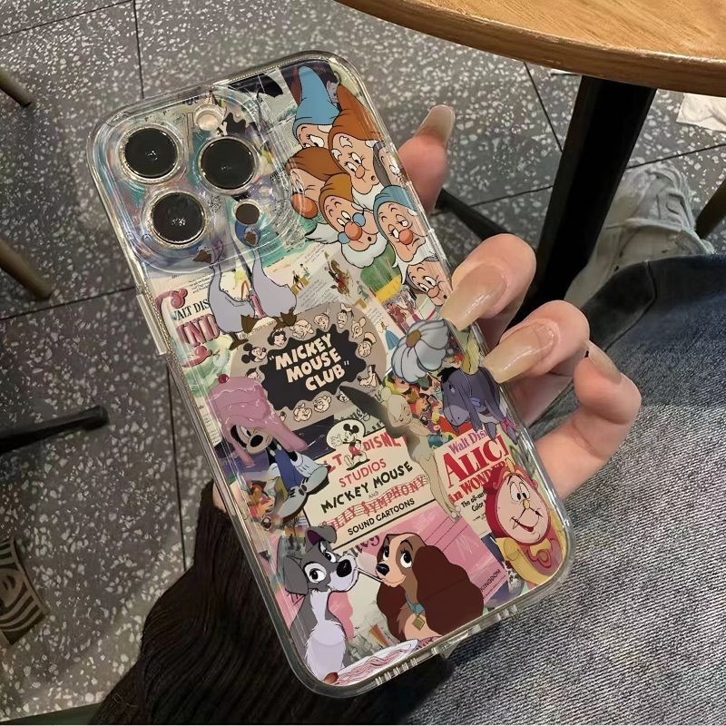 เคสโทรศัพท์ Apple ซิลิโคนใสเหมาะสําหรับ IPhone 7 7plus 8 สนุกการ์ตูนแอนิเมชั่น 8plus Xs Xr Soft Case 11 12 13 รวมทุกอย่างเคสป้องกันการตก 14 15Pro Plus Promax กรณีกลับ