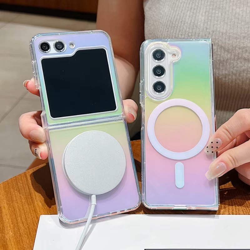 มาใหม่.ต้นฉบับ เคส กรณีโทรศัพท์พับได้ ซัมซุง เคสโทรศัพท์ Zflip 3 4 5 6 zfold 3 4 5 6 S22+ S23 S24 tpu เคสฝาพับ