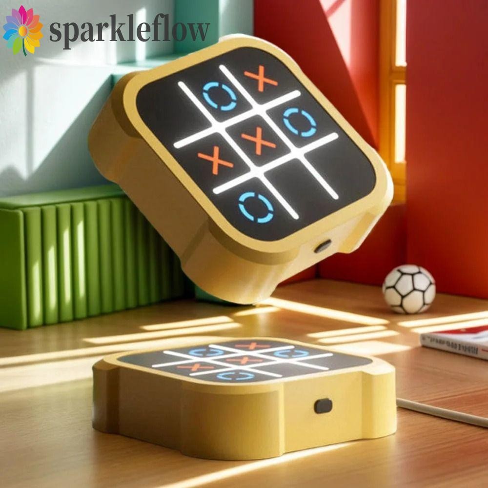 Sparkleflow TIC-TAC-TOE လျှပ်စစ်ဂိမ်း 3-in-1 — ဘော်လ்ட் မိုဘိုင်းဂိမ်း / ကလေးပညာရေးကစားစရာ (Montessori)