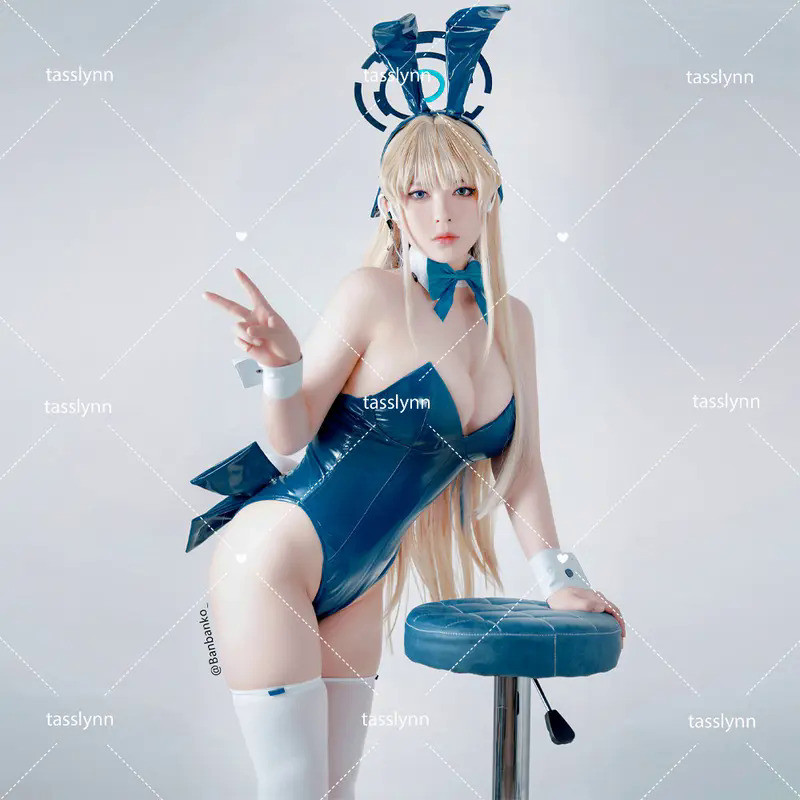 Mn  Blue Archive Toki  Cosplay Costumes Blue Bunny Girls  Halloween Costumes for Women Bunny Jumpsui
