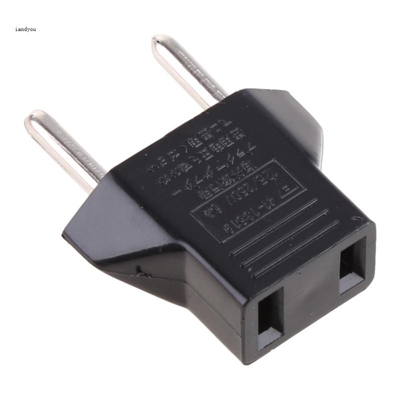 Iny US American Travel Adapter 2 pin European US To EU Plug Power Adapter Converter