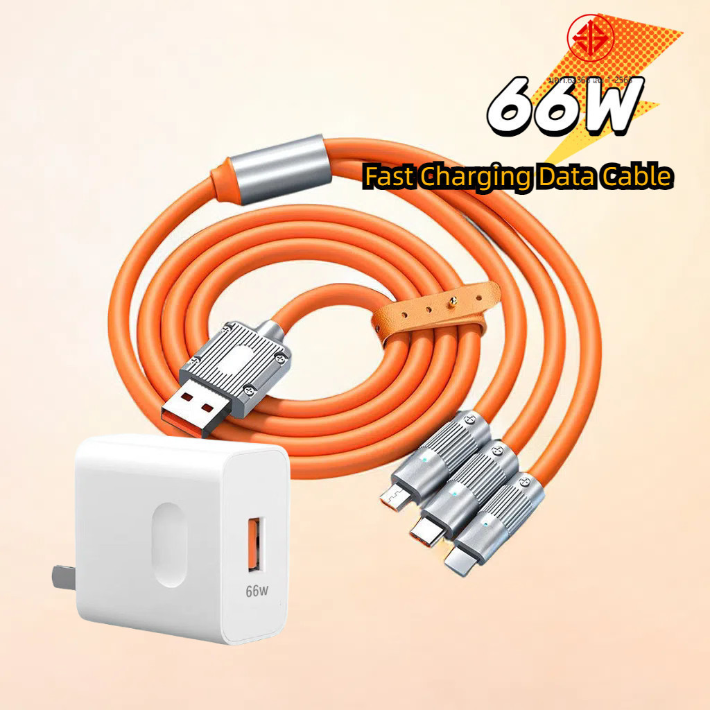 3 in 1 สายชาร์จ สายข้อมูล C-Type 120w 6A ชาร์จเร็ว หัวชาร์จ