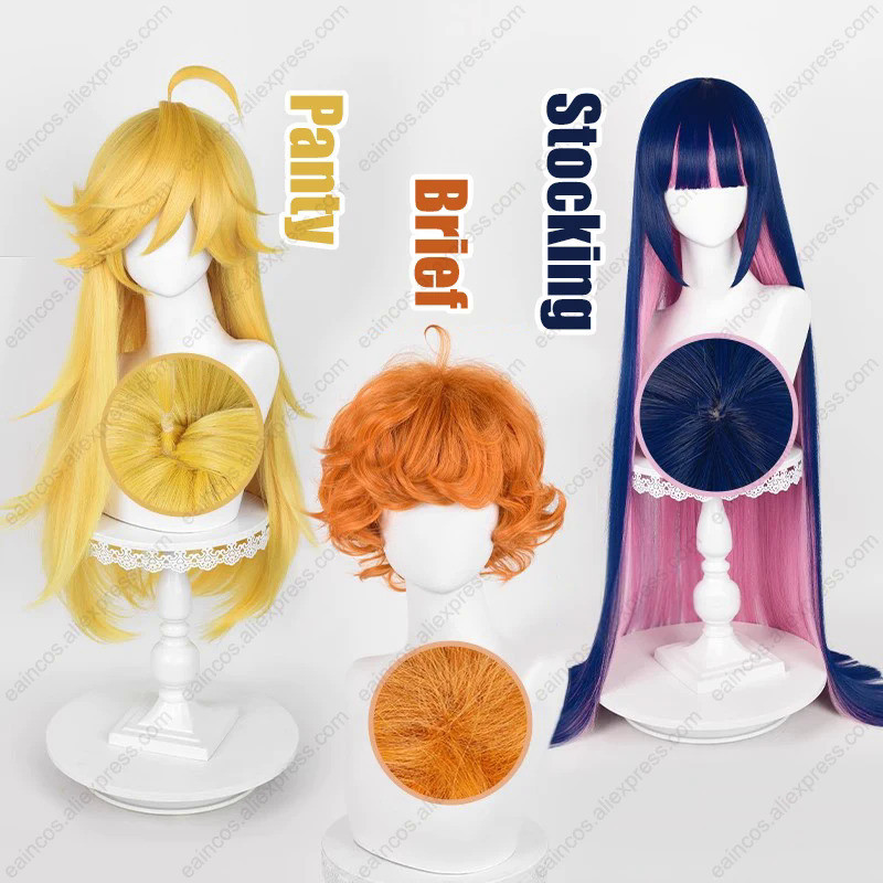 Anime Stocking Anarchy Panty Anarchy Burifu Cosplay Wig 100cm/75cm/30cm Long Wigs Heat Resistant Syn