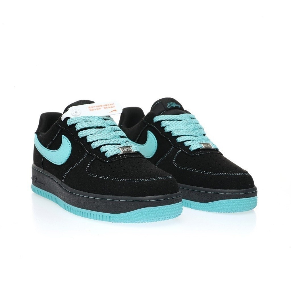 Tiffany Co x Air Force 1 Low SP Friends and Family รองเท้าสเก็ตบอร์ดสีน้ำเงินดำ