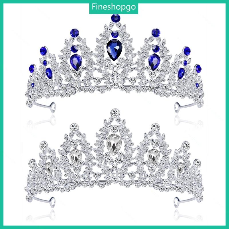 Fine Queen Crown และ Tiaras Princess Crown สําหรับผู้หญิงสาวแถบคาดศีรษะคริสตัล