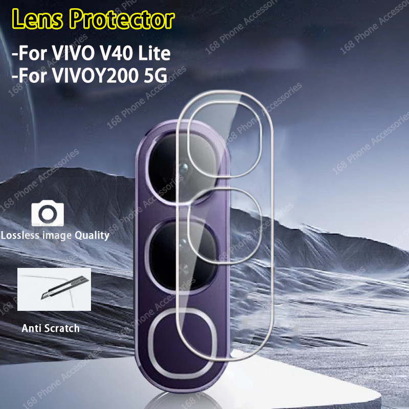 ฟิล์มกล้อง Vivo Y200 5G ตัวป้องกันกล้อง Vivo Y19S เลนส์ กระจกนิรภัย ครอบคลุมเต็มรูปแบบ ตัวป้องกันกล้อง ด้านหลัง เลนส์กล้อง